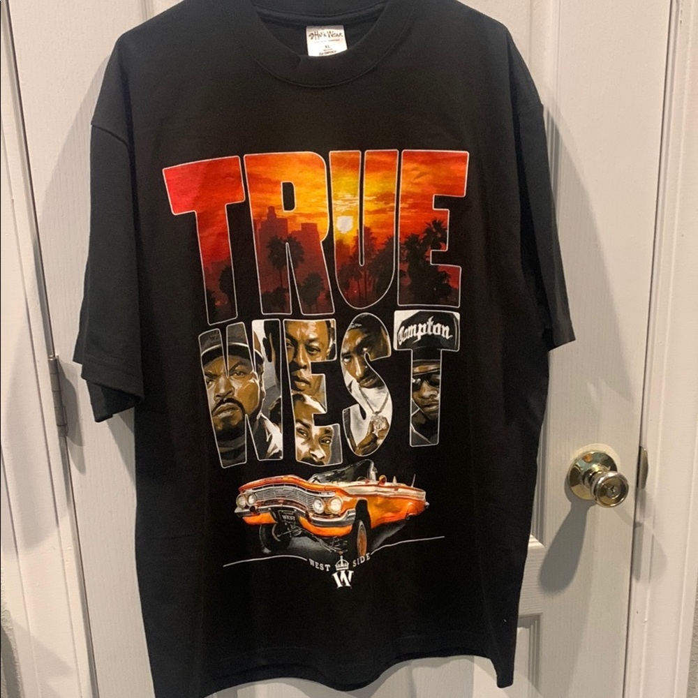 Black Heavy West Coast California Rapper Graphic T-Shirt NWOT